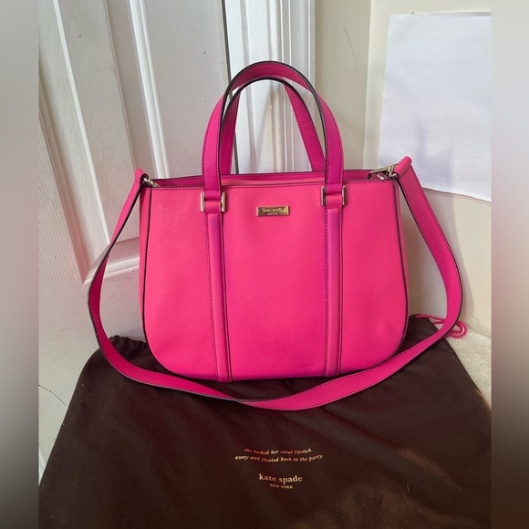Kate Spade Pink Satchel with Silver Accents - Picture 10 of 10